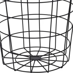 Kosz metalowy czarny druciak 29 cm