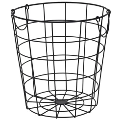 Kosz metalowy czarny druciak 29 cm