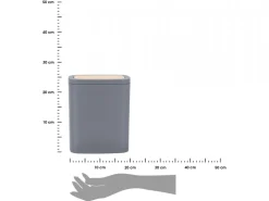 Kosz na śmieci 5L matowy szary