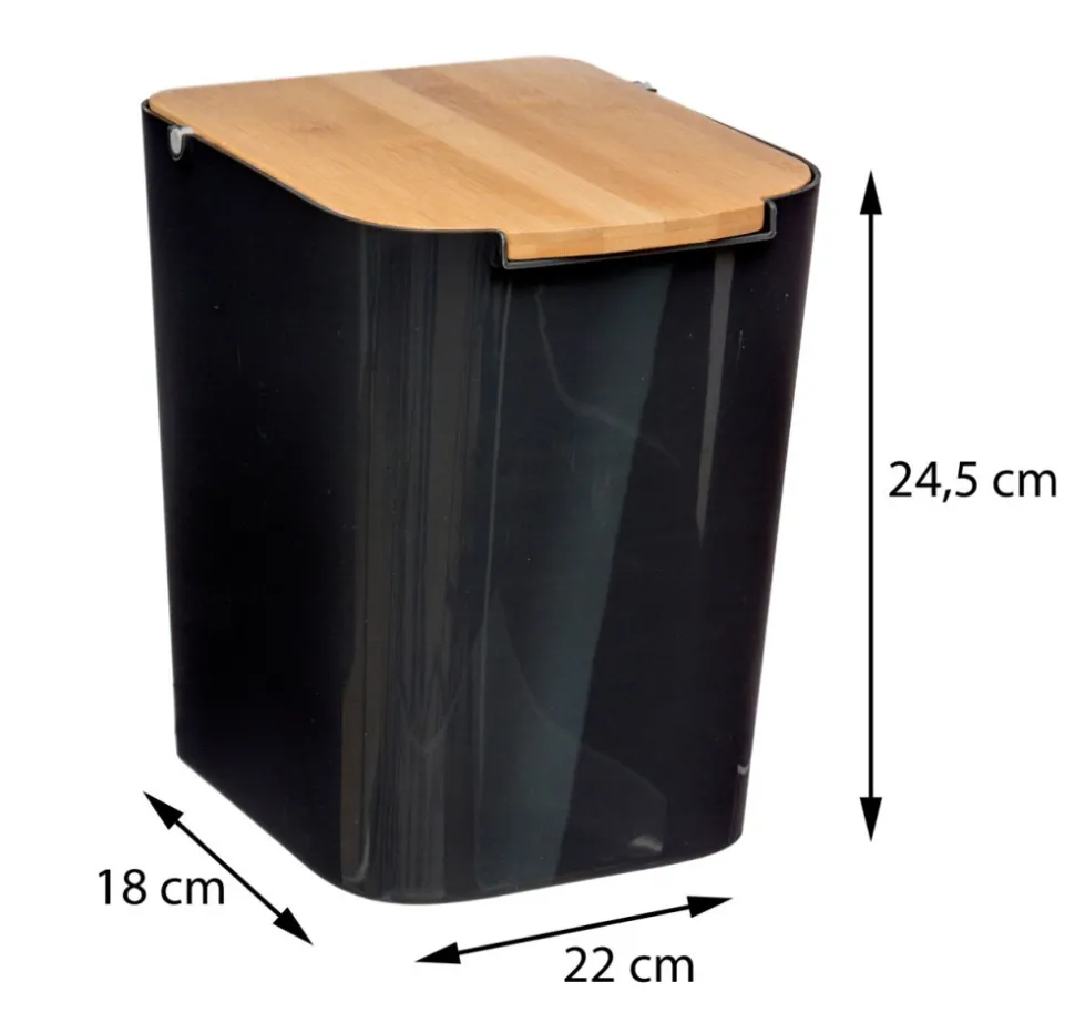 Kosz na śmieci Natureo czarny 5 l