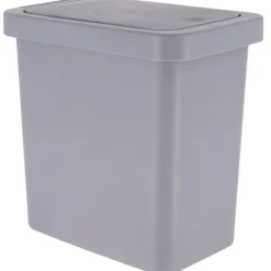 Kosz na śmieci prostokątny 8L szary