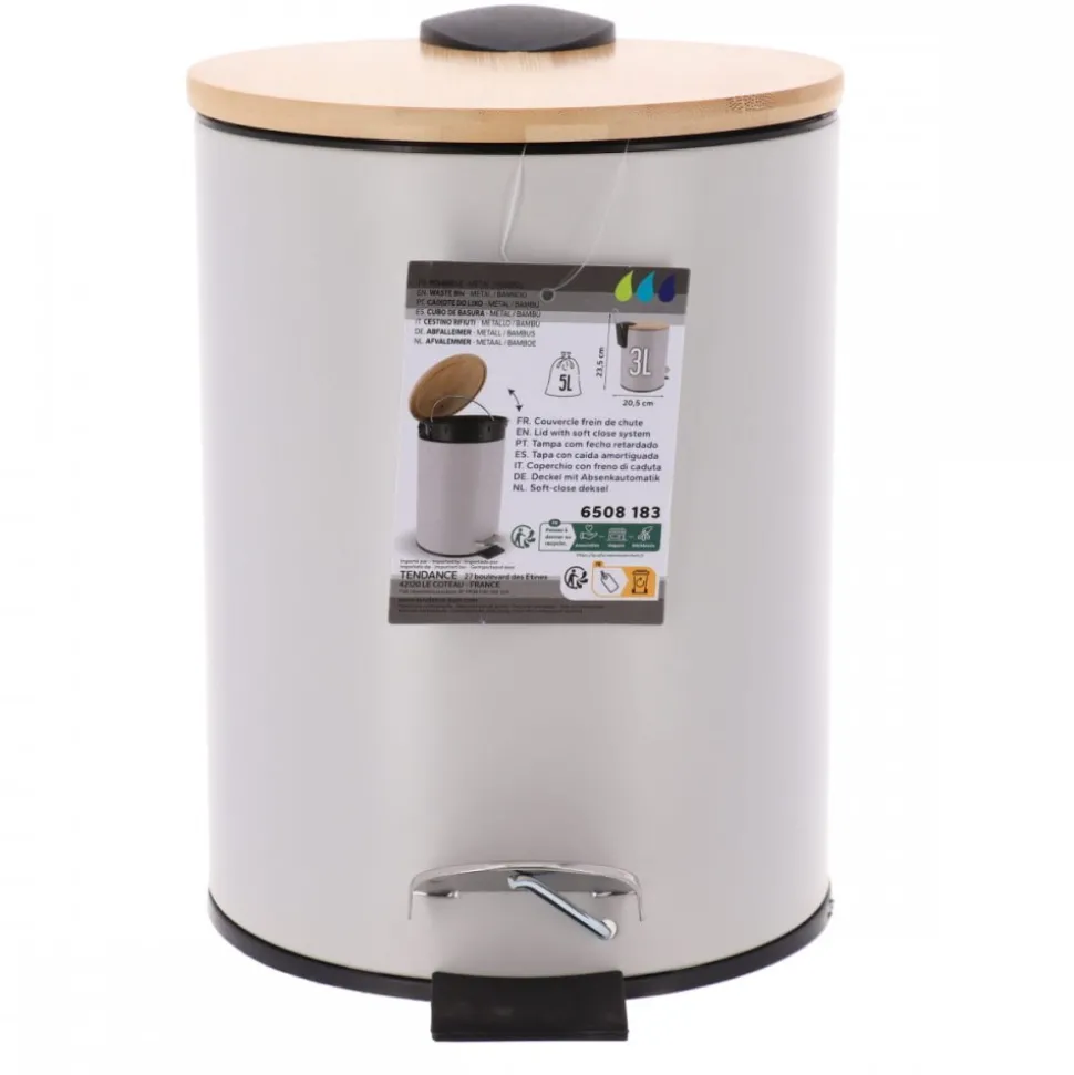 Kosz na śmieci Timeless Szary 2,5L