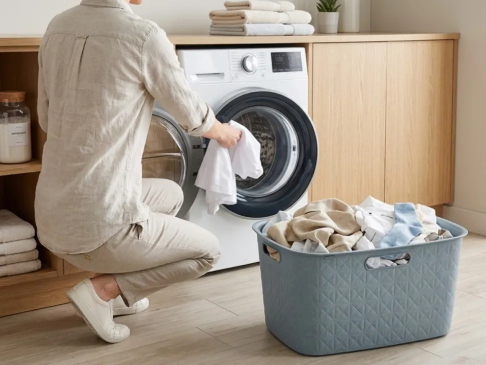 Kosz na pranie CURVER Softex turkusowy 45 l