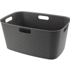 Kosz na pranie CURVER SOFTEX ciemny szary 45 L