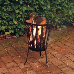 Kosz ogrodowy na ognisko okrągły h57,5 cm