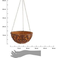 Kosz wiszący z wkładem kokosowym 25 cm