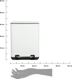 Kosz łazienkowy 6 L Cubic biały * Estia Discount