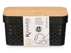 Kosz do przechowywania 12 cm czarny * KINVARA Discount
