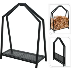 Kosz na drewno metalowy składany * H&S Decoration Sale
