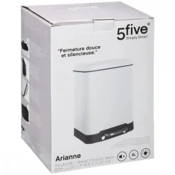 Kosz na śmieci Ariane 6L biały * 5five Simply Smart Online