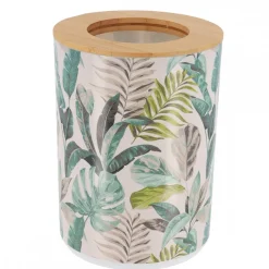 Kosz na śmieci Jardin z motywem liści * TENDANCE New