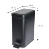 Kosz na śmieci metalowy czarny 5L * H&S Decoration Discount
