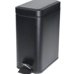 Kosz na śmieci metalowy czarny 5L * H&S Decoration Discount