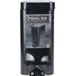 Kosz na śmieci metalowy czarny 5L * H&S Decoration Discount