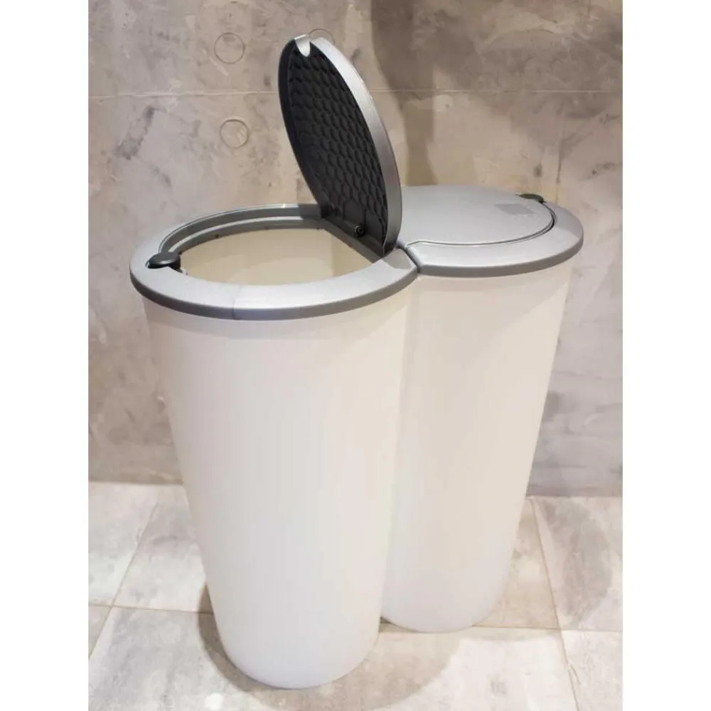 Kosz na śmieci podwójny 50 L * H&S Decoration Online