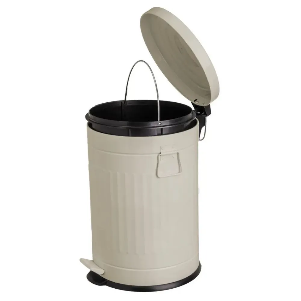Kosz na śmieci Retro 20 L beż * HowHomely Hot