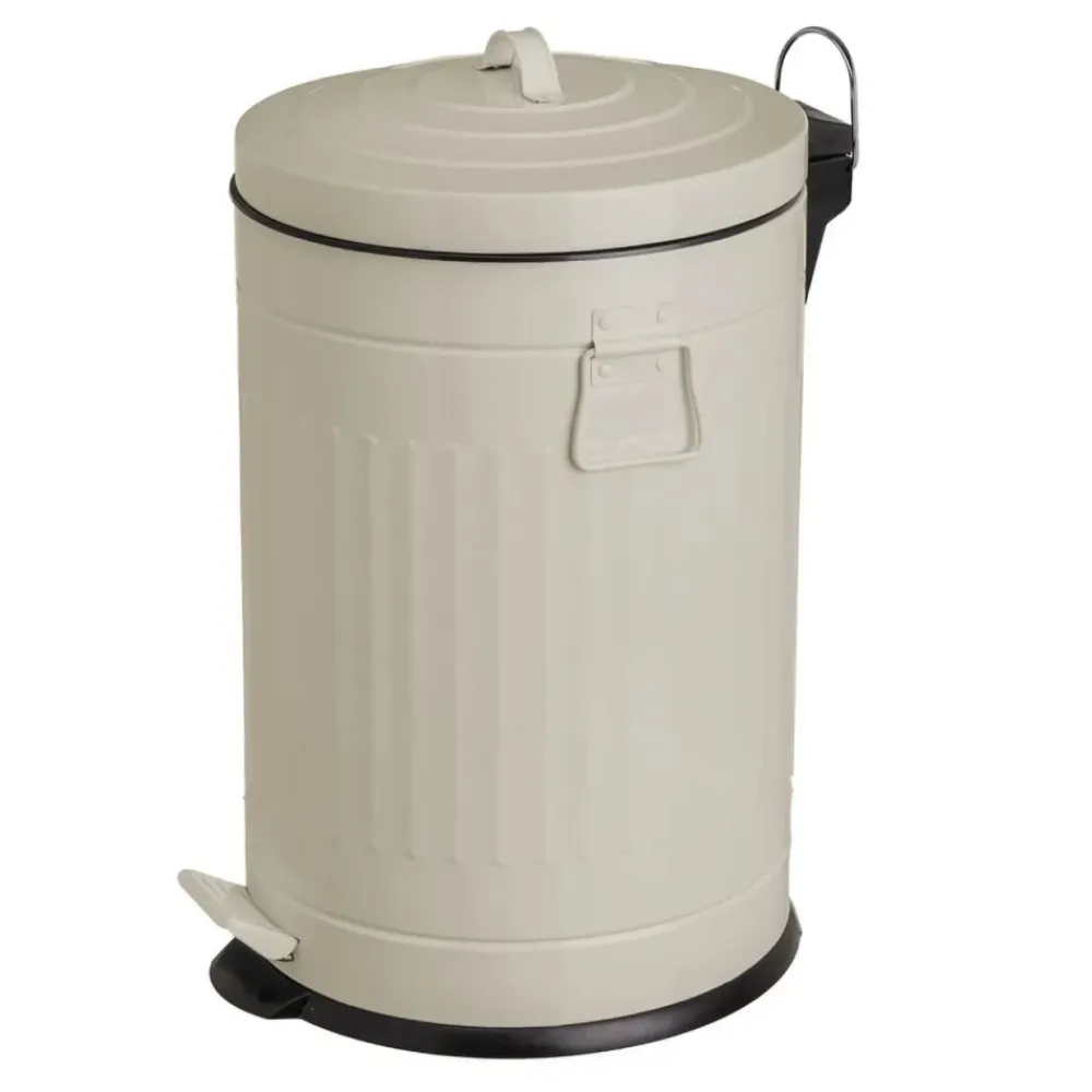 Kosz na śmieci Retro 20 L beż * HowHomely Hot