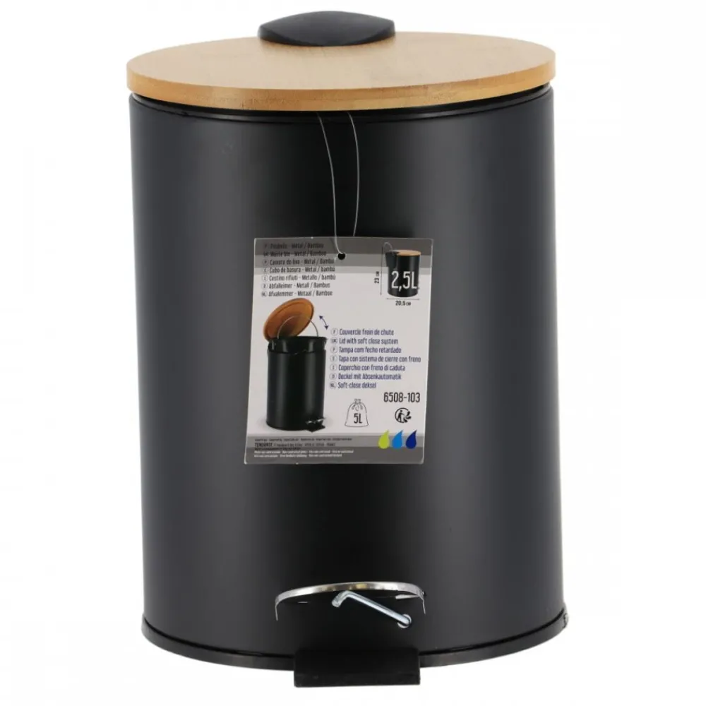 Kosz na śmieci Timeless Black 2,5L * TENDANCE Best