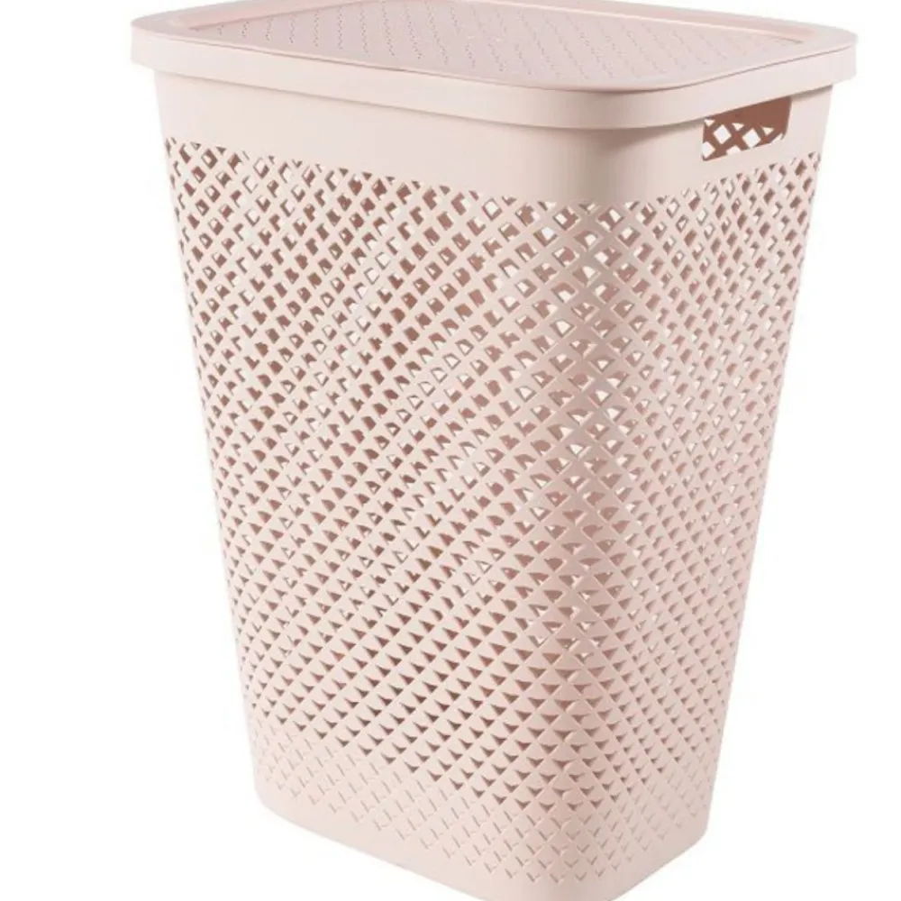 Kosz na pranie PURE różowy 55 L * CURVER Online