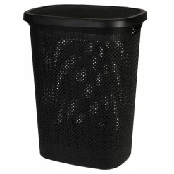 Kosz na pranie czarny z pokrywą 60 L * Storage Solutions Clearance