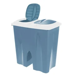 Kosz pojemnik na śmieci 2x25L granatowy * H&S Decoration Online