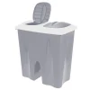 Kosz pojemnik na śmieci 2x25L szary * H&S Decoration Discount