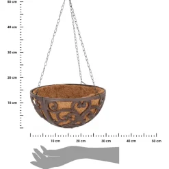 Kosz wiszący z wkładem kokosowym 30 cm * Esschert Design New