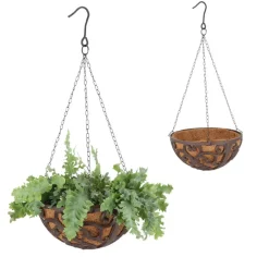 Kosz wiszący z wkładem kokosowym 30 cm * Esschert Design New