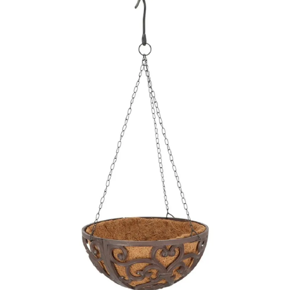 Kosz wiszący z wkładem kokosowym 30 cm * Esschert Design New