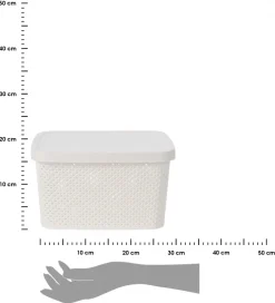 Koszyk do przechowywania biały 27 cm