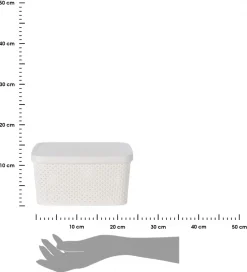 Koszyk do przechowywania biały 23 cm