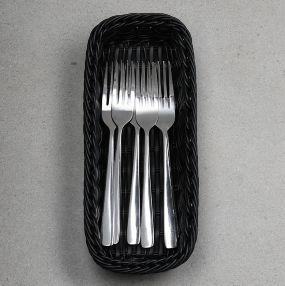 Koszyk na sztućce i akcesoria kuchenne czarny organizer 28x11,5xh5,5 cm