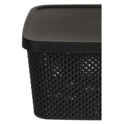 Koszyk do przechowywania czarny 27 cm * Storage Solutions Best