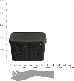 Koszyk do przechowywania czarny 27 cm * Storage Solutions Best