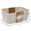 Koszyki do przechowywania 2 szt beżowe 19x13x6 cm * Storage Solutions Hot