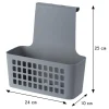 Kosz z półką zawieszany na szafkę szary * H&S Decoration Sale