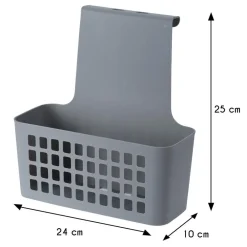 Kosz z półką zawieszany na szafkę szary * H&S Decoration Sale
