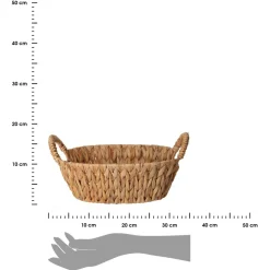 Kosz z uchwytami owalny 30x25 cm * H&S Decoration Best