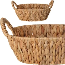 Kosz z uchwytami owalny 30x25 cm * H&S Decoration Best
