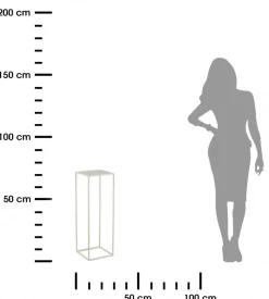 Kremowy kwietnik stojący 70 cm