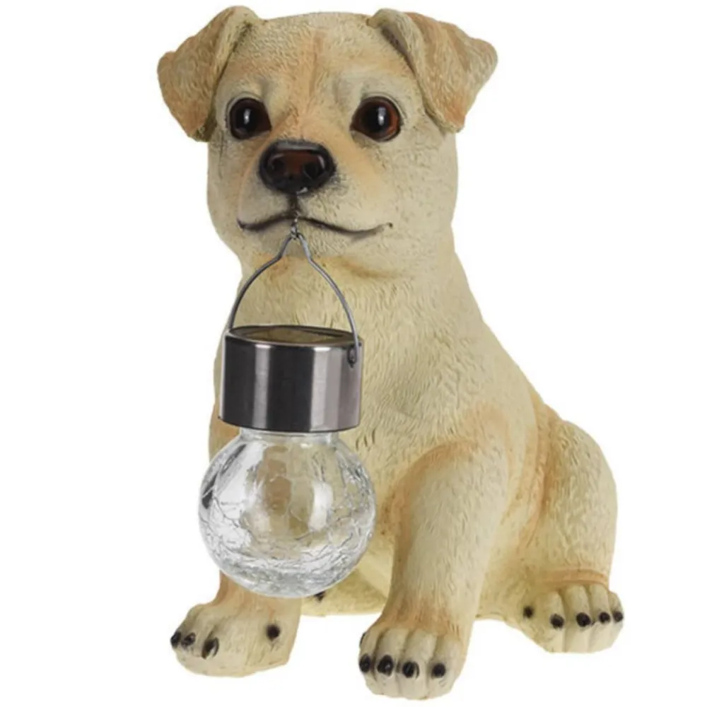 Kremowy labrador z latarenką 24 cm * Progarden Hot
