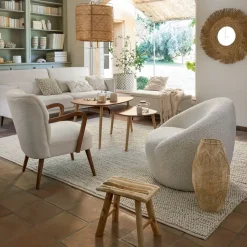 Krzesło Chiara White Boucle