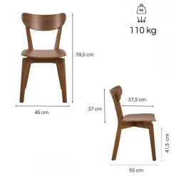 Krzesło do jadalni orzech Roxby