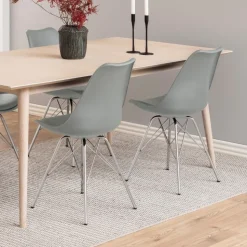 Krzesło do jadalni szare Eris