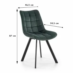 Krzesło model K332 ciemno zielone