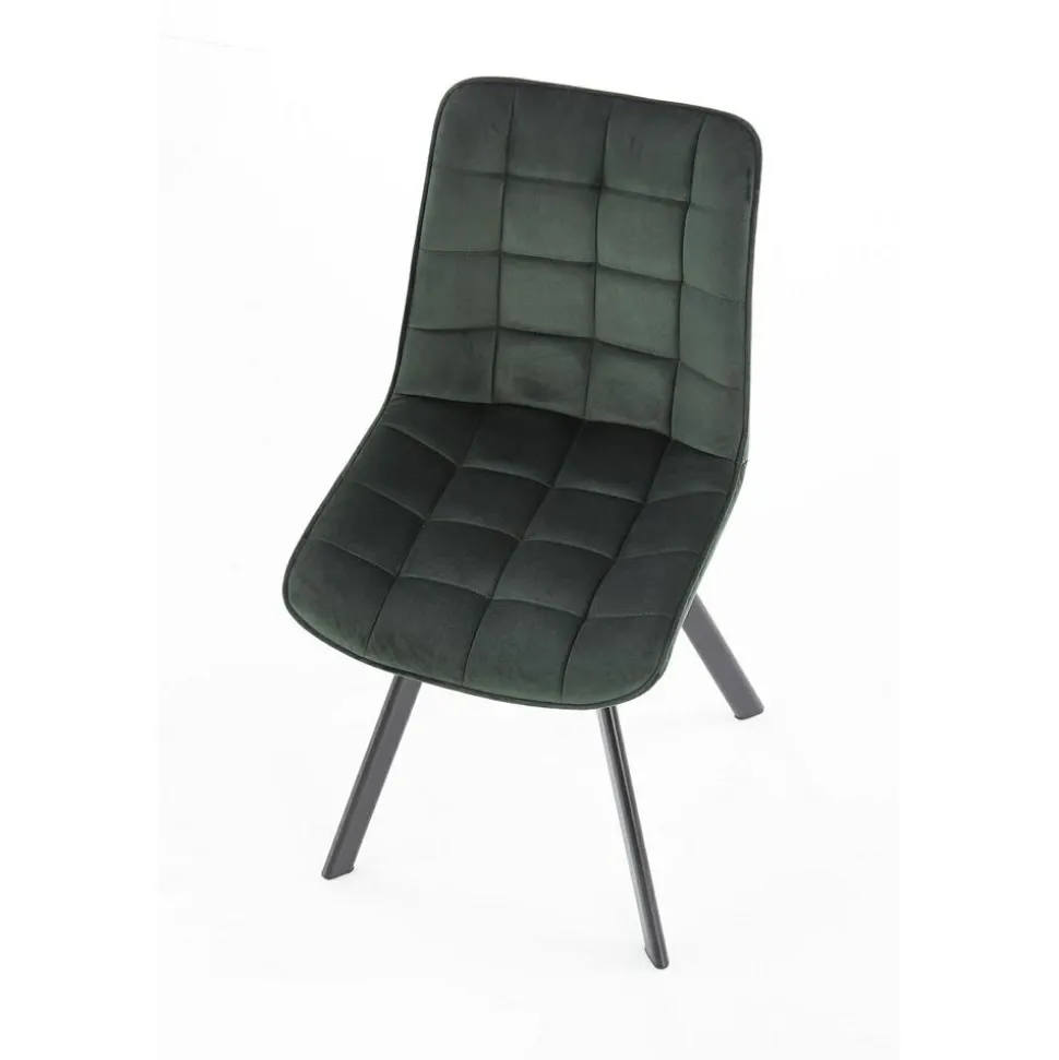 Krzesło model K332 ciemno zielone