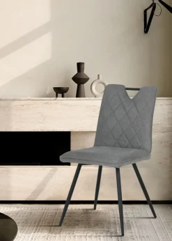 Krzesło tapicerowane DALIA szare