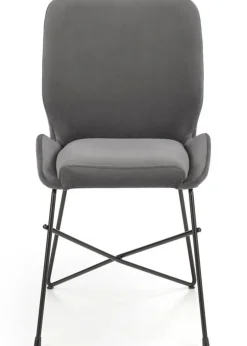 Krzesło tapicerowane K-454 popiel welur