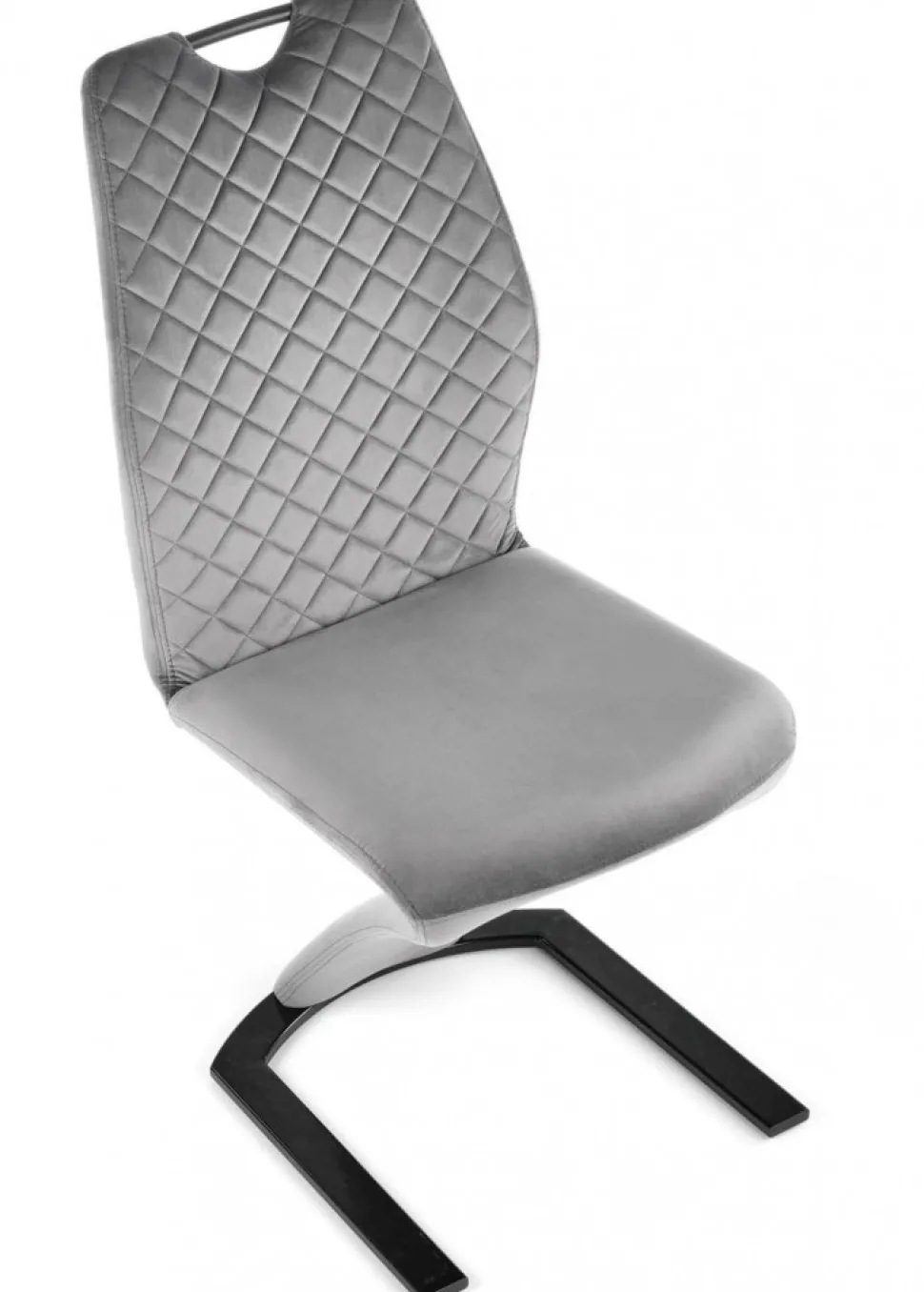 Krzesło tapicerowane K-442 popiel welur