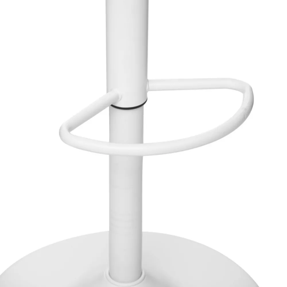 Krzesło barowe hoker białe z regulacją Aiko * Atmosphera Outlet